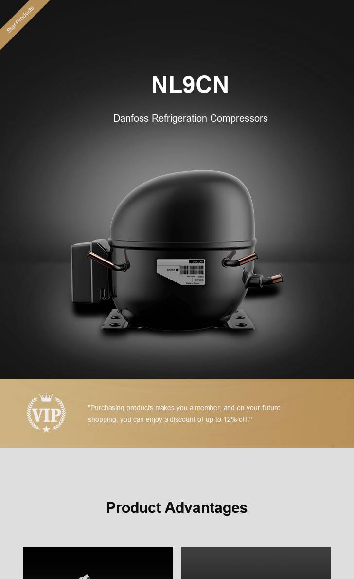 Danfoss Compressor NL9CN, technical parameters pdf, structure diagram
